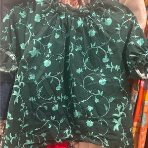 Hill House Green Floral Tunic